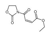 ethyl 4-oxo-4-(2-oxo-1,3-oxazolidin-3-yl)but-2-enoate结构式