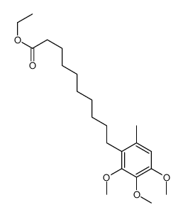 ethyl 10-(2,3,4-trimethoxy-6-methylphenyl)decanoate结构式