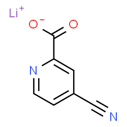 Lithium 4-cyano-2-pyridinecarboxylate Structure