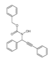 benzyl (1,3-diphenylprop-2-yn-1-yl)(hydroxy)carbamate结构式