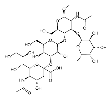 SialylLewisXmethylglycoside Structure