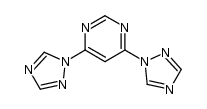 4,6-bis([1,2,4]triazol-1-yl)-pyrimidine Structure