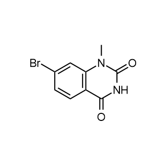 7-溴-1-甲基喹唑啉-2,4(1H,3H)-二酮结构式