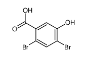 2,4-二溴-5-羟基苯甲酸结构式