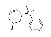 cis dimethyl(5-methylcyclohex-2-enyl)phenylsilane Structure