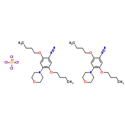 2,5-二丁氧基-4-(4-吗啉基)苯氯化重氮盐合氯化锌结构式