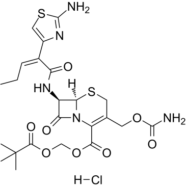 Cefcapene pivoxil hydrochloride structure