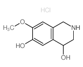4,6-Isoquinolinediol,1,2,3,4-tetrahydro-7-methoxy-, hydrochloride (1:1)结构式