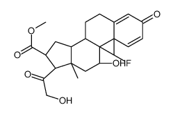 methyl 9-fluoroprednisolone-16-carboxylate Structure