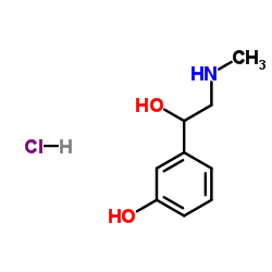 DL-苯肾上腺素盐酸盐结构式