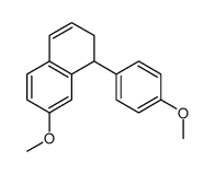 7-methoxy-1-(4-methoxyphenyl)-1,2-dihydronaphthalene结构式