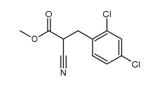 methyl 2-cyano-(2,4-dichlorophenyl)propionate Structure