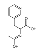 2-乙酰氨基-3-(吡啶-3-基)丙酸结构式