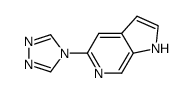 5-(1,2,4-Triazol-4-yl)-1H-pyrrolo[2,3-c]pyridine Structure