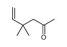 4,4-dimethylhex-5-en-2-one结构式