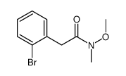 2-(2-bromophenyl)-N-methoxy-N-methylacetamide Structure