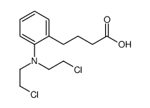 4-[2-[bis(2-chloroethyl)amino]phenyl]butanoic acid结构式