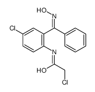 2-氯-n-(4-氯-2-((羟基亚氨基)(苯基)甲基)苯基)乙酰胺结构式