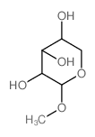 (2S,3R,4S,5S)-2-甲氧基四氢-2H-吡喃-3,4,5-三醇结构式