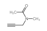 N-甲基-N-(2-丙炔)乙酰胺结构式