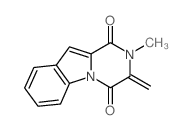 Pyrazino[1,2-a]indole-1,4-dione,2,3-dihydro-2-methyl-3-methylene- Structure