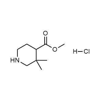 3,3-二甲基哌啶-4-甲酸甲酯盐酸盐结构式