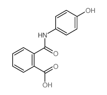 2-[(4-hydroxyphenyl)carbamoyl]benzoic acid结构式