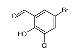 5-溴-3-氯-2-羟基苯甲醛结构式