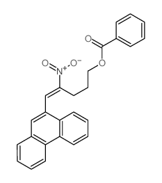 4-Penten-1-ol,4-nitro-5-(9-phenanthrenyl)-, 1-benzoate Structure