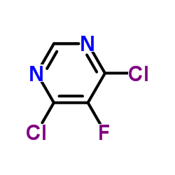 4,6-二氯-5-氟嘧啶结构式