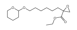 ethyl 2-(6-((tetrahydro-2H-pyran-2-yl)oxy)hexyl)oxirane-2-carboxylate Structure