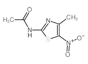 N-(4-methyl-5-nitro-1,3-thiazol-2-yl)acetamide结构式