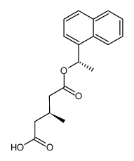 (S)-3-methyl-5-((S)-1-(naphthalen-1-yl)ethoxy)-5-oxopentanoic acid Structure