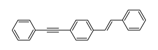 1-(反-2-苯基乙烯基)-4-(苯基乙炔基)苯结构式
