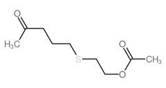 2-Pentanone,5-[[2-(acetyloxy)ethyl]thio]- Structure