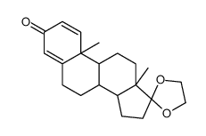 17-亚乙二氧基-雄-1,4-二烯-3-酮结构式