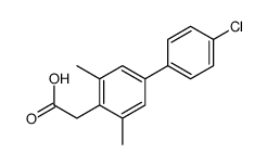2-[4-(4-chlorophenyl)-2,6-dimethylphenyl]acetic acid结构式