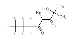 3,5-Octanedione,6,6,7,7,8,8,8-heptafluoro-2,2-dimethyl-, ion(1-), sodium (8CI,9CI) structure