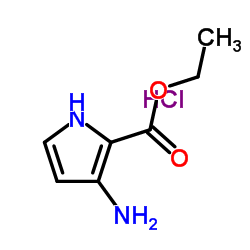 3-氨基-2-乙氧羰基吡咯盐酸盐结构式