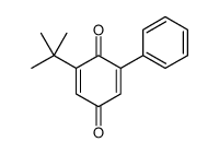2-tert-butyl-6-phenylcyclohexa-2,5-diene-1,4-dione结构式