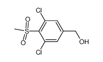 3,5-dichloro-4-(methylsulfonyl)benzyl alcohol结构式