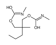 Bis(N-methylcarbamic acid)2-methyl-2-propyltrimethylene ester结构式