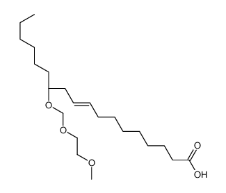 (12R)-12-(2-methoxyethoxymethoxy)octadec-9-enoic acid结构式