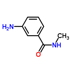 3-氨基-N-甲基苯甲酰胺结构式