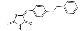 5-(4-(benzyloxy)benzylidene)thiazolidine-2,4-dione Structure