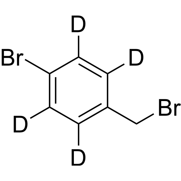 1-Bromo-4-(bromomethyl)benzene-d4 Structure