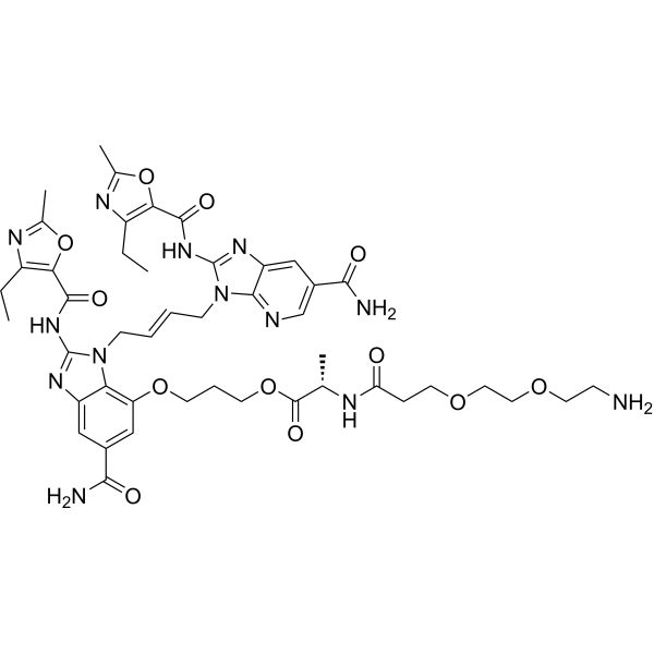 STING agonist-20-Ala-amide-PEG2-C2-NH2 Structure