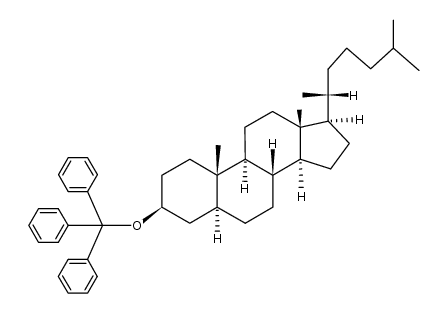 (5α-cholestanyl-(3β))-trityl ether Structure