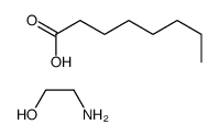 octanoic acid, compound with 2-aminoethanol (1:1) Structure