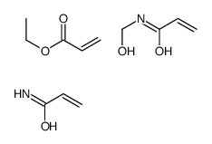 ethyl prop-2-enoate,N-(hydroxymethyl)prop-2-enamide,prop-2-enamide Structure